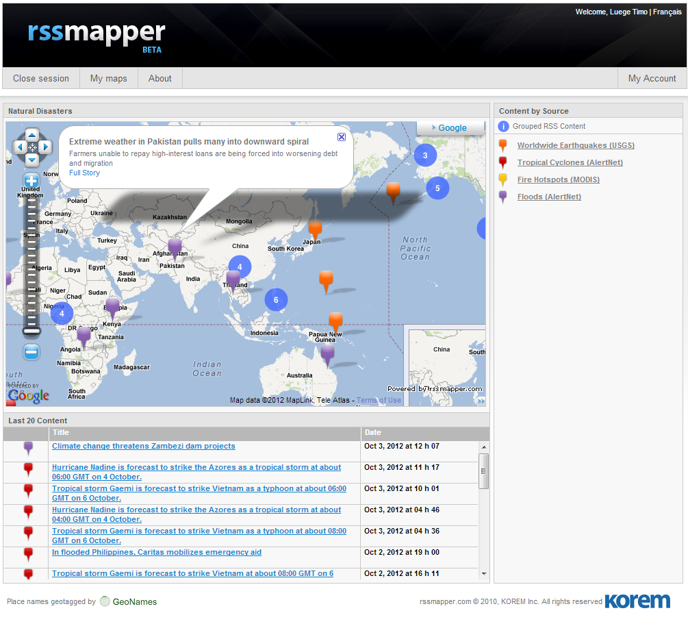 Rssmapper Visualising Information For Advocacy