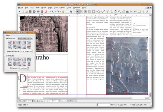 scribus book template